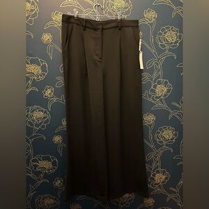 LEITH Nordstrom HIGH WAIST wide leg pants SIZE LARGE black NEW